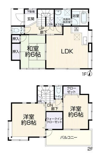 西区内野本郷 間取図・土地図