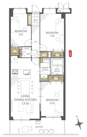 ダイアパレス武里ウイステリアガーデン 間取図・土地図