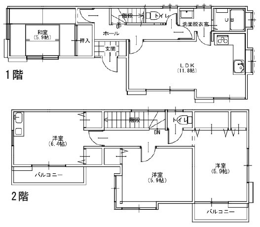 KIS新座市栄1期 間取図・土地図