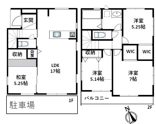 富士見市鶴馬３丁目 間取図・土地図