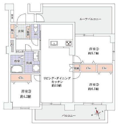 アーバンハイツ川口 間取図・土地図