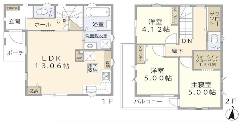 川越市宮元町 間取図・土地図