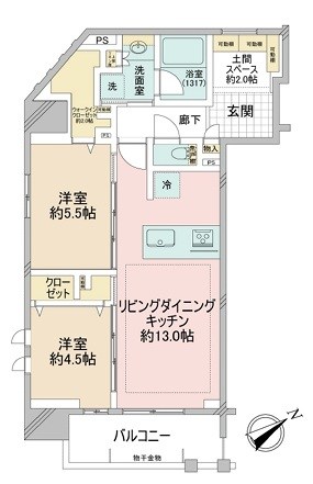 デュオヒルズ川口元郷ＥＳＴ 間取図・土地図