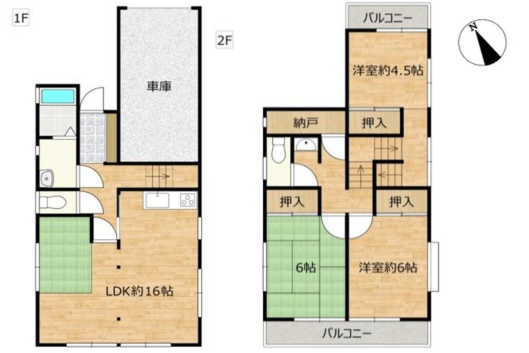 川越市吉田新町 間取図・土地図