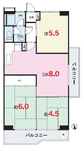 第3ハイツアオキ 間取図・土地図