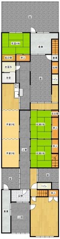 豊岡市小田井町の中古一戸建 間取図・土地図