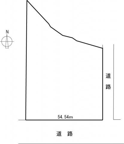豊岡市森津の土地 間取図・土地図