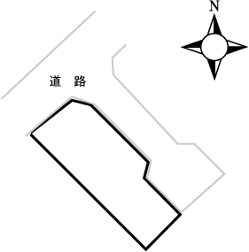 朝来市和田山町寺内の土地 間取図・土地図