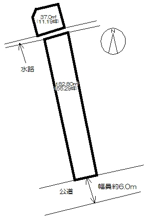 住宅用地　(牛津町牛津) 間取図・土地図