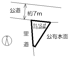 事業用地　(鍋島町森田) 間取図・土地図