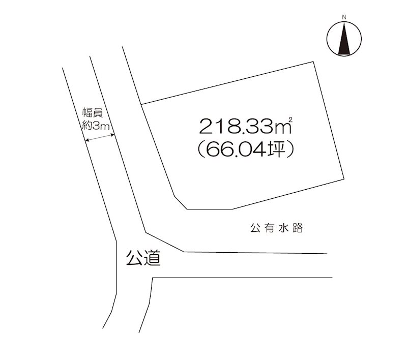 住宅用地　(東与賀町下古賀) 間取図・土地図