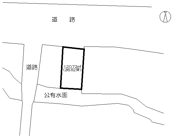 事業用地　（久保田町久富） 間取図・土地図