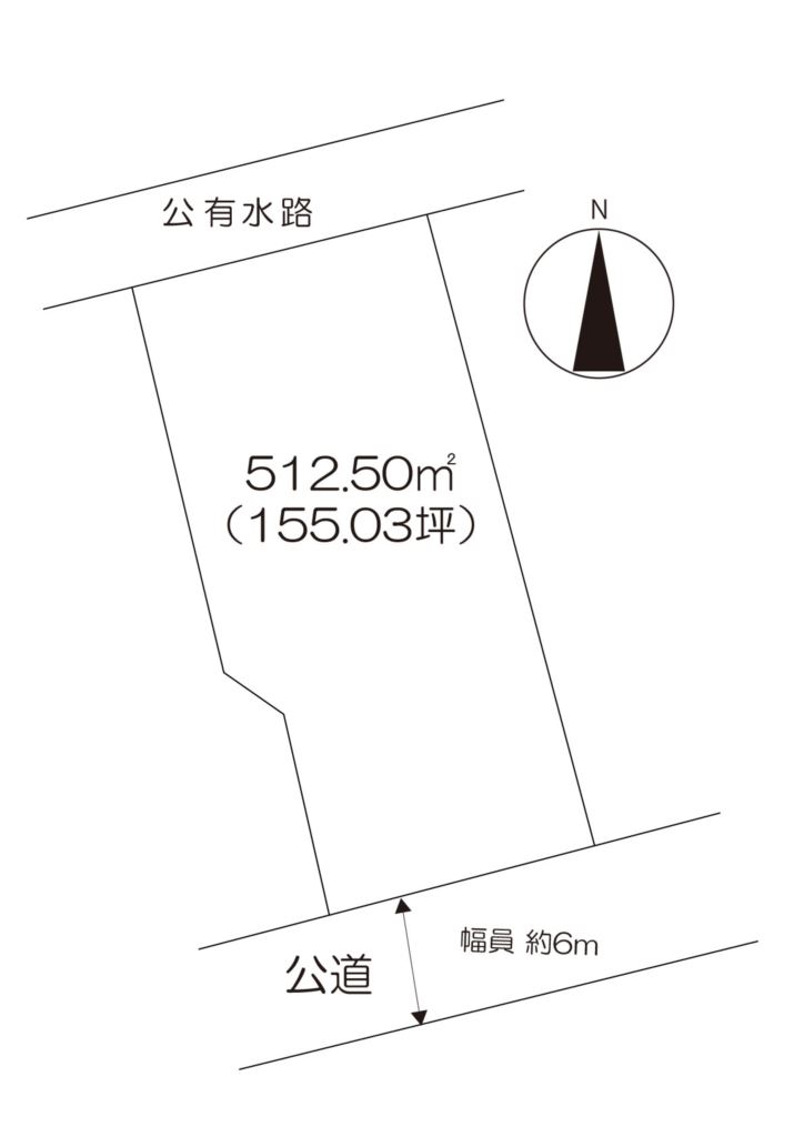 住宅用地　（牛津町牛津） 間取図・土地図